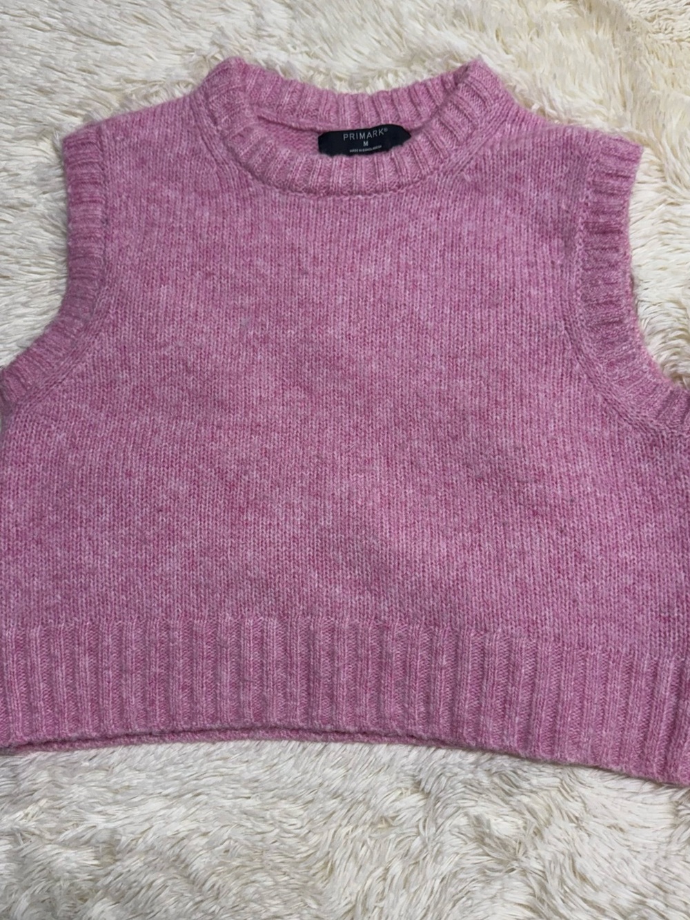 Primark Mauve Pink Knit Sleeveless Crop Vest